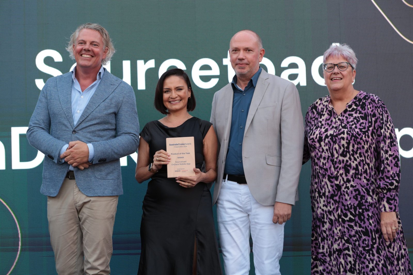 Accepting the Seatrade Product of the Year Award